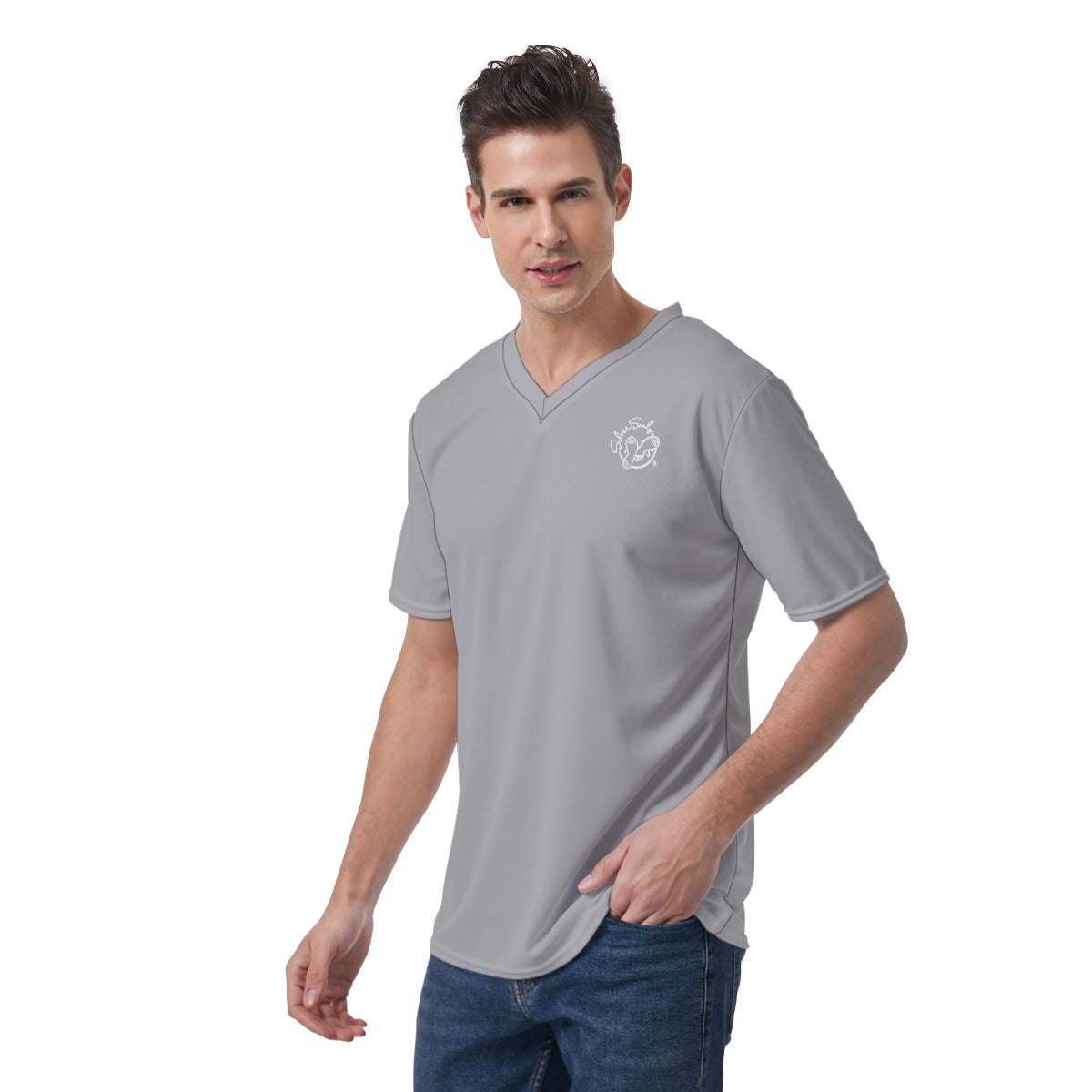 All-Over Print Men's V-Neck T-Shirt